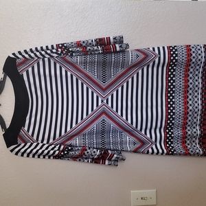 Rinni Nicole Dress, size 8, black and red